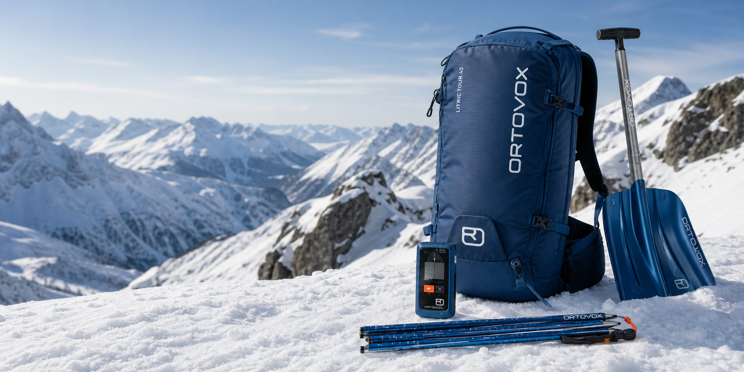 KI_Lawinenausrüstung-online-mieten_Banner_Lawinenrucksack-sonde-schaufel-LVS