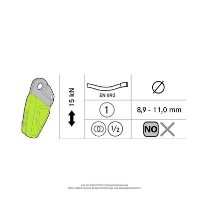 Edelrid Ohm (Gewichtsausgleich beim Klettern)