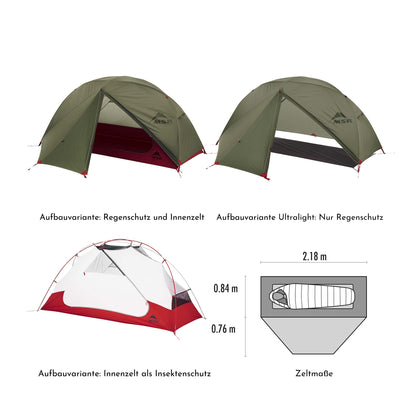 1 Personen Camping Set (Rucksackwanderung)